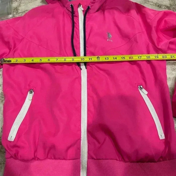 U.S Polo Assn Women’s Pink Windbreaker Size Large - Picture 8 of 11